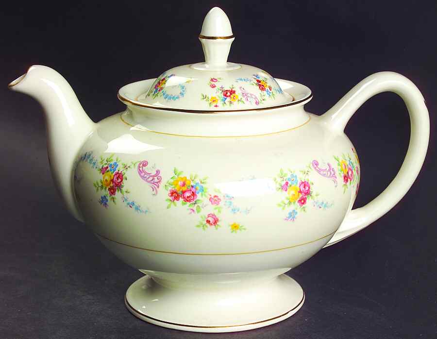 Dubarry Teapot & Lid by Homer Laughlin -1