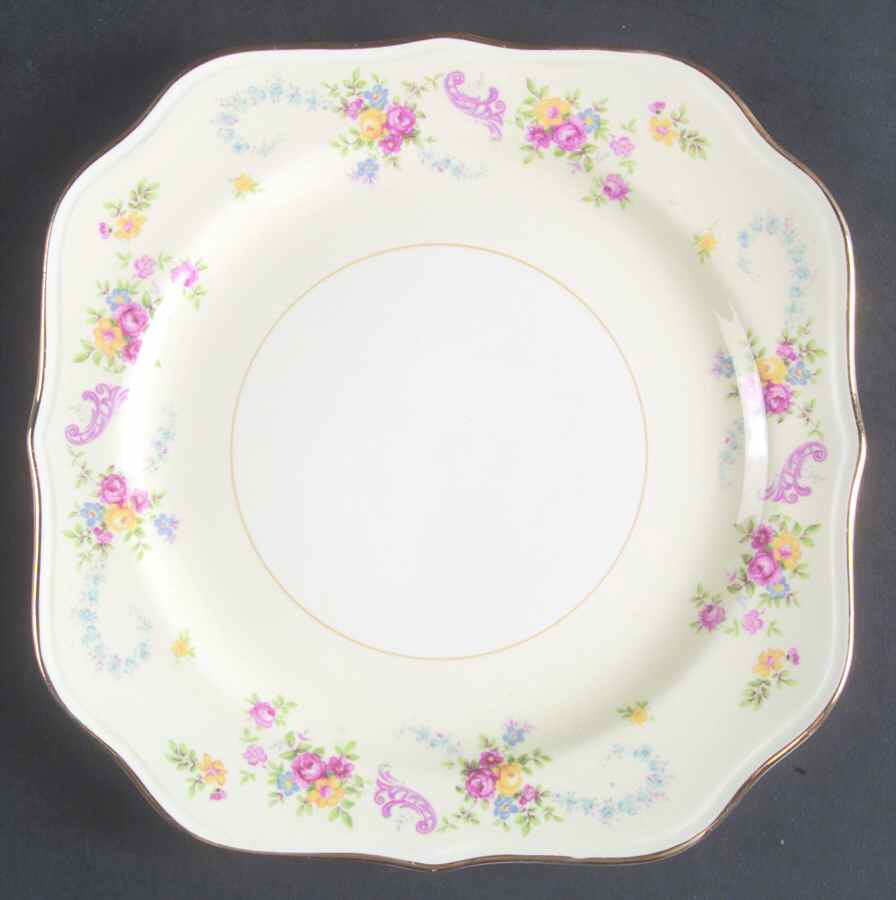 Dubarry Square Salad Plate by Homer Laughlin -1