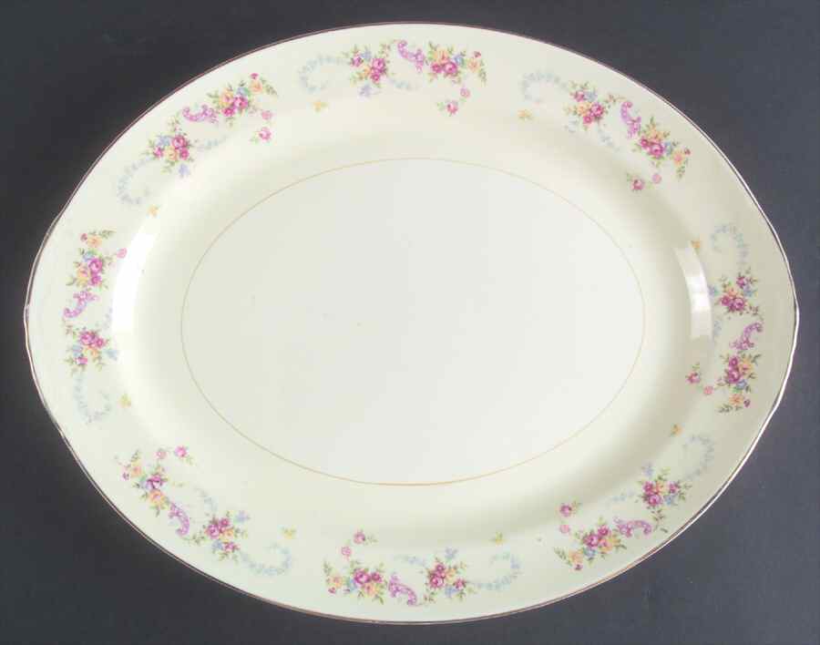 Dubarry 15" Oval Serving Platter by Homer Laughlin -1