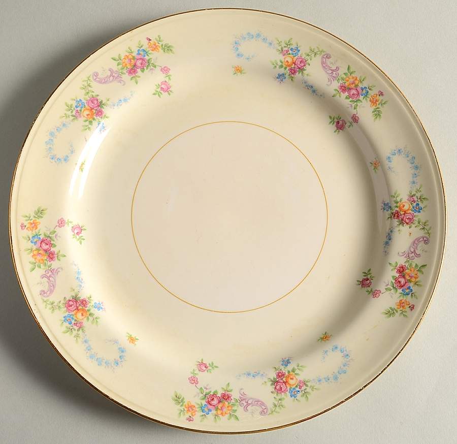 Dubarry Dinner Plate by Homer Laughlin -1