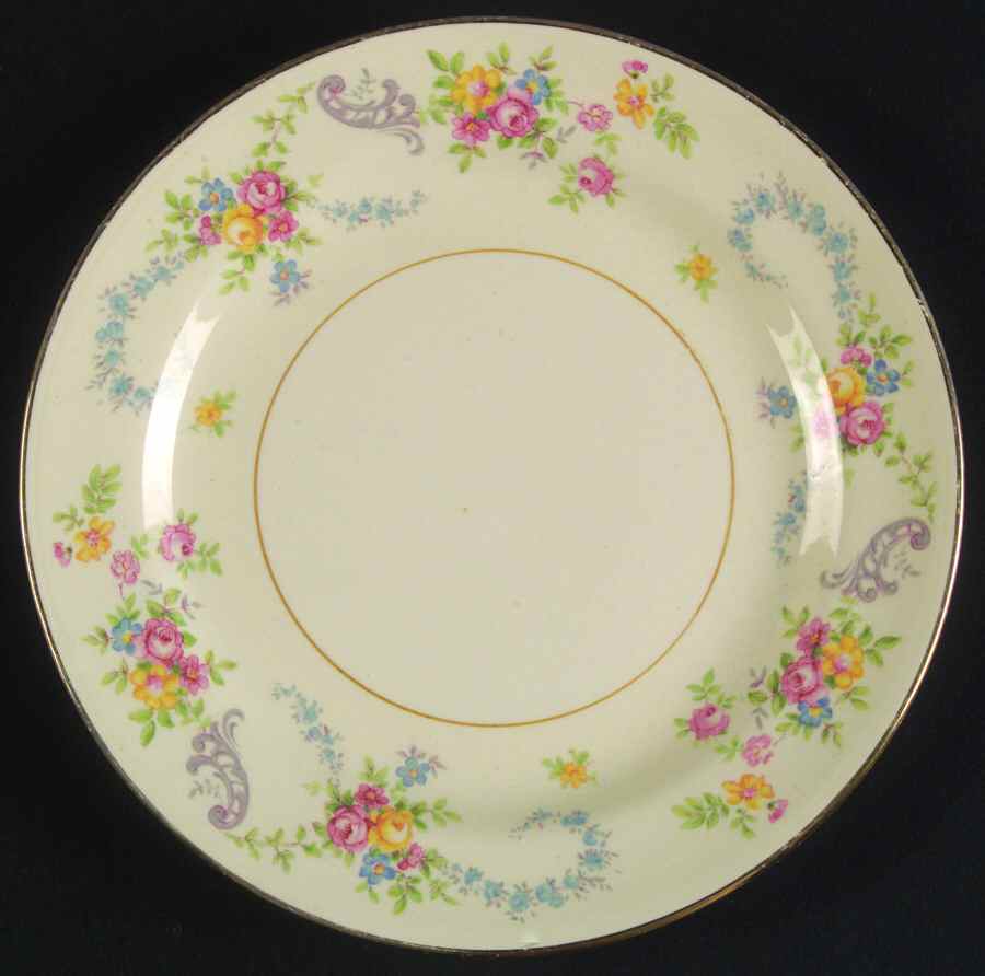 Dubarry Bread & Butter Plate by Homer Laughlin -1