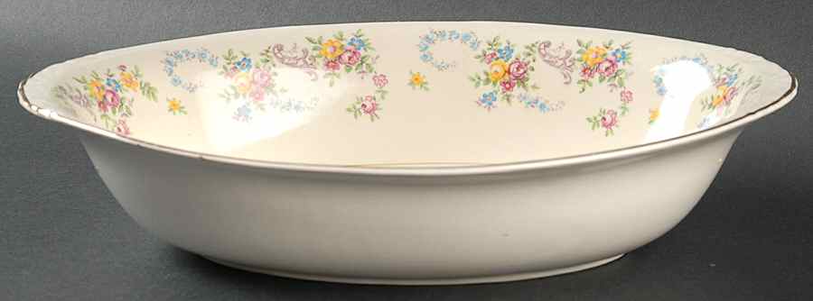 Dubarry 10" Oval Vegetable Bowl by Homer Laughlin -1
