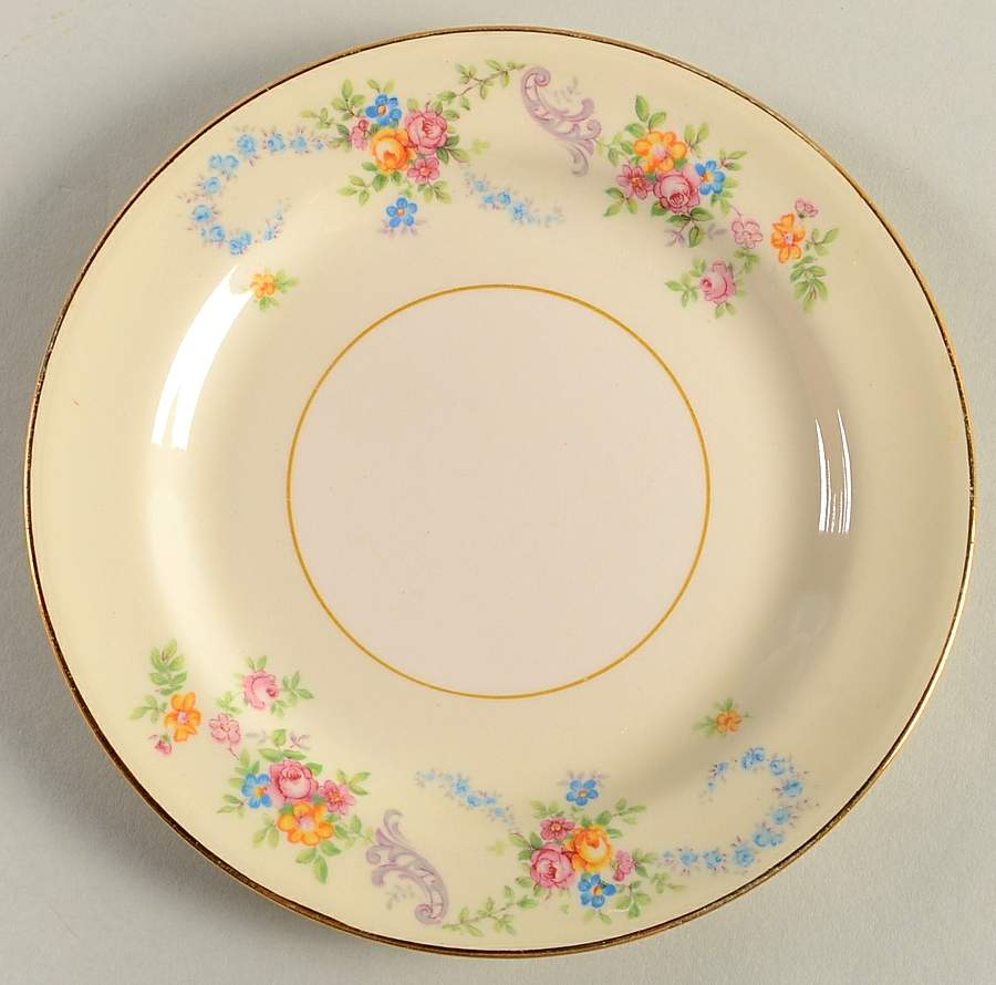 Dubarry Bread & Butter Plate by Homer Laughlin -1