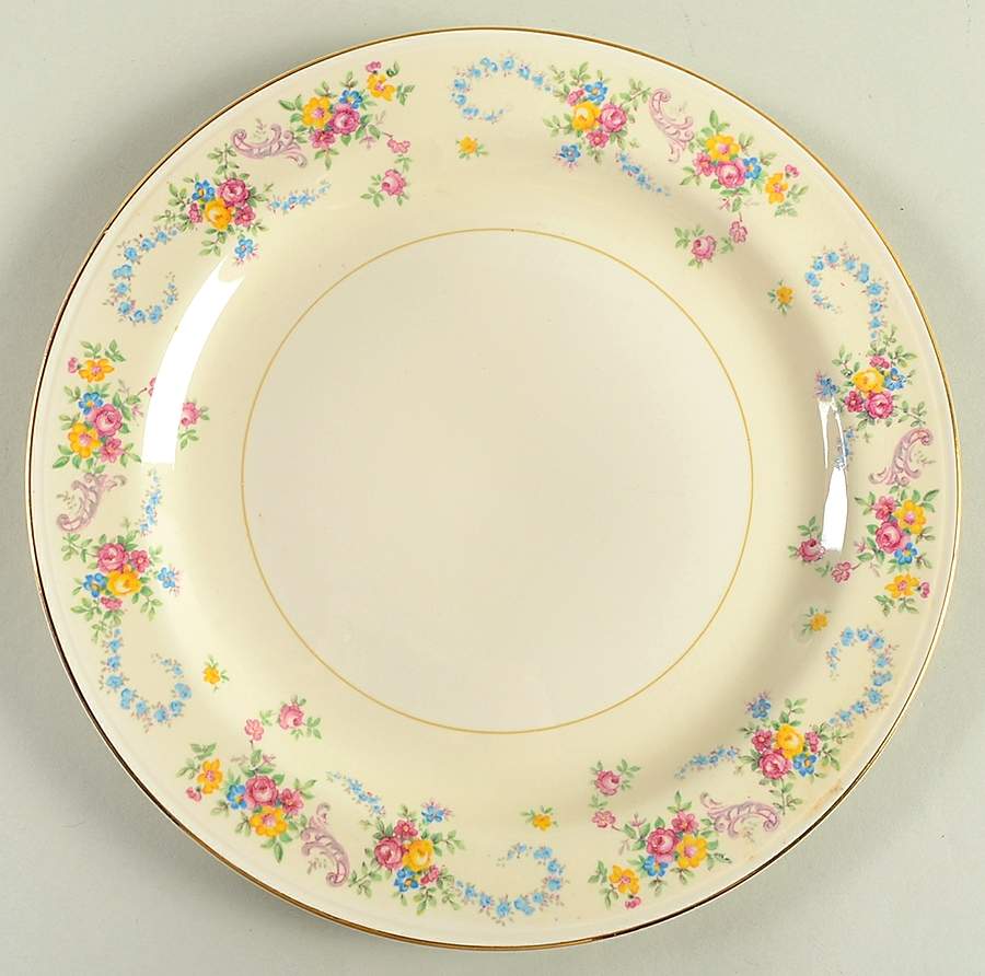 Dubarry Luncheon Plate by Homer Laughlin -1