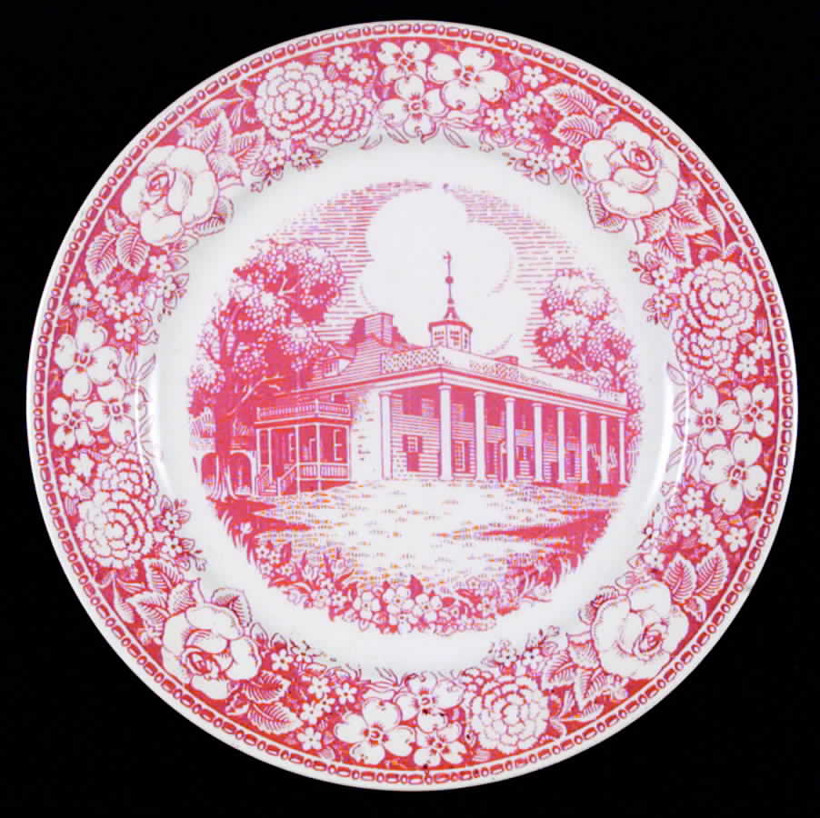 Early American Homes Luncheon Plate by Homer Laughlin -1
