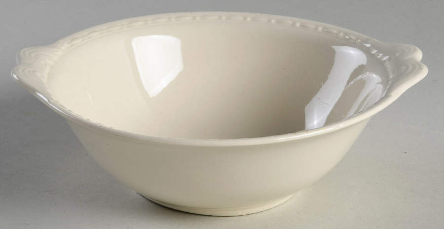 Eggshell Georgian (Also A Shape) Lugged Cereal Bowl by Homer Laughlin -1