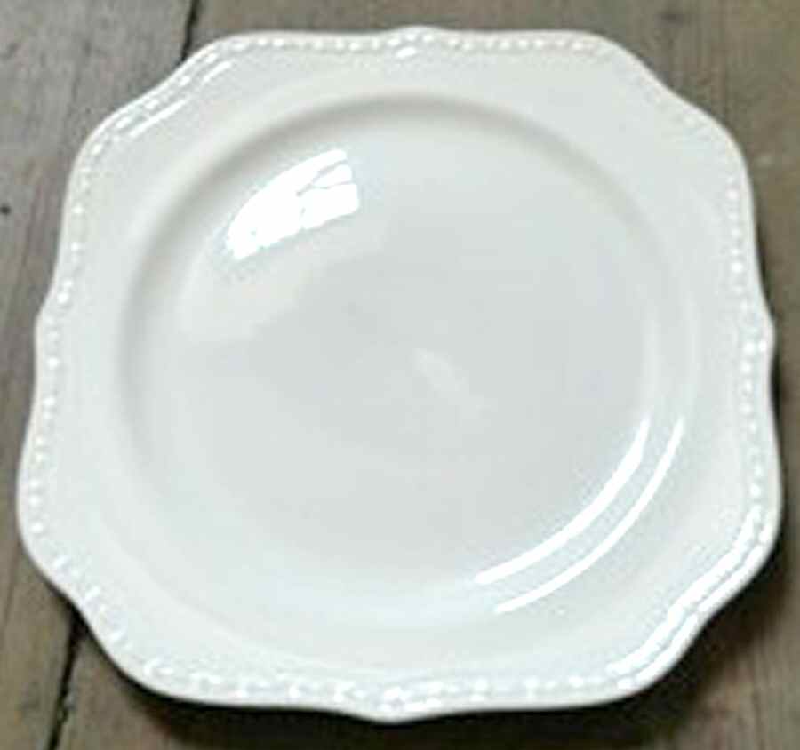 Eggshell Georgian (Also A Shape) Square Salad Plate by Homer Laughlin -1