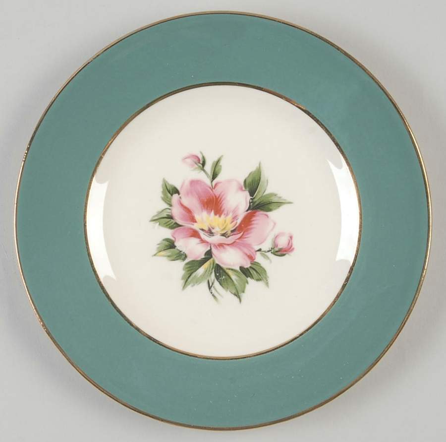 Empire Green Bread & Butter Plate by Homer Laughlin -1