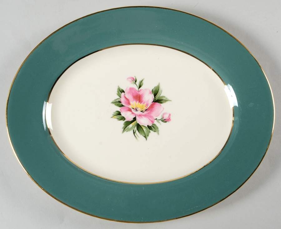 Empire Green Relish/Gravy Underplate by Homer Laughlin -1