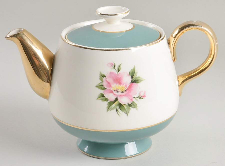 Empire Green Teapot & Lid by Homer Laughlin -1