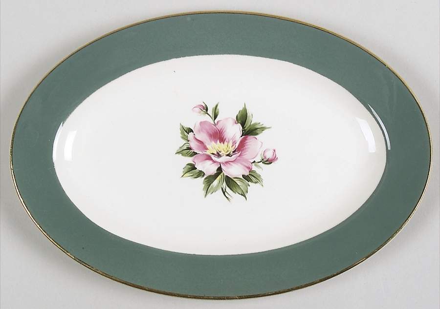 Empire Green Relish/Gravy Underplate by Homer Laughlin -1