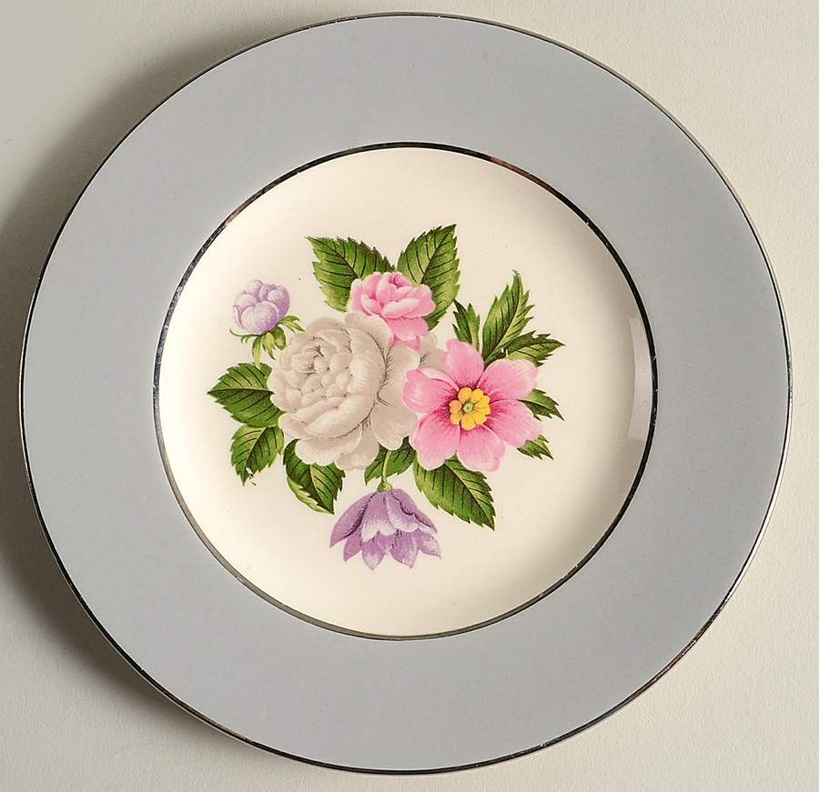 Empire Grey Bread & Butter Plate by Homer Laughlin -1