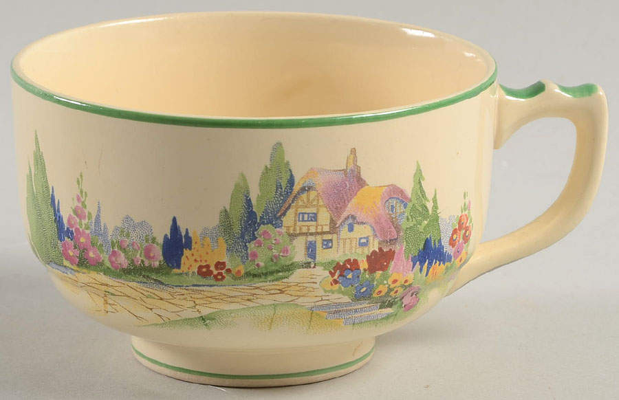 English Garden Footed Cup by Homer Laughlin -1
