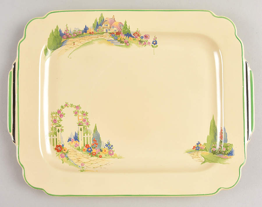 English Garden 11" Oval Serving Platter by Homer Laughlin -1
