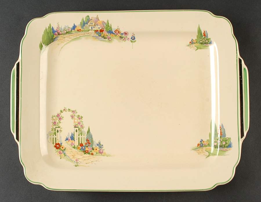 English Garden 13" Oval Serving Platter by Homer Laughlin -1