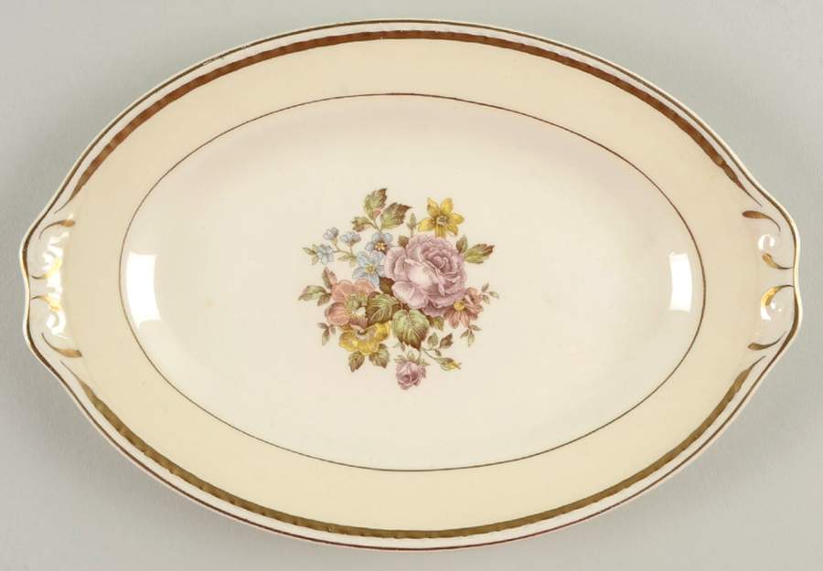 English Regency Relish/Gravy Underplate by Homer Laughlin -1