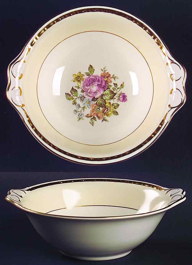 English Regency Lugged Cereal Bowl by Homer Laughlin -1