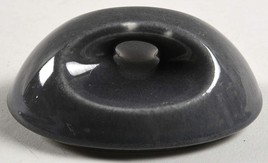 Epicure Charcoal Grey Lid for Sugar Bowl by Homer Laughlin -1