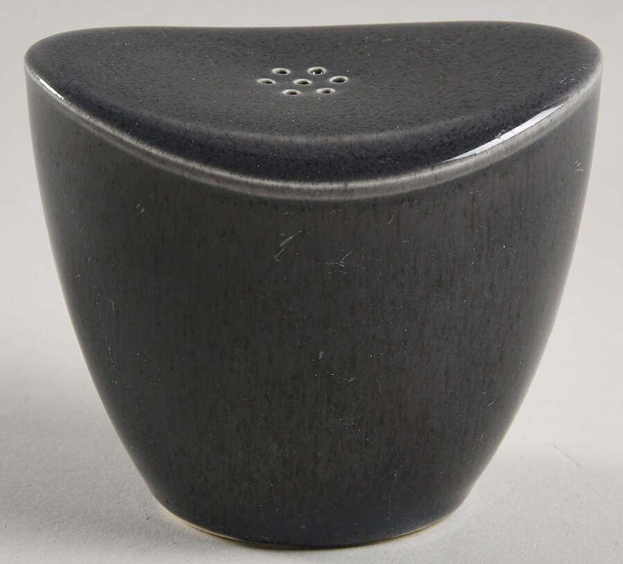 Epicure Charcoal Grey Salt Shaker by Homer Laughlin -1