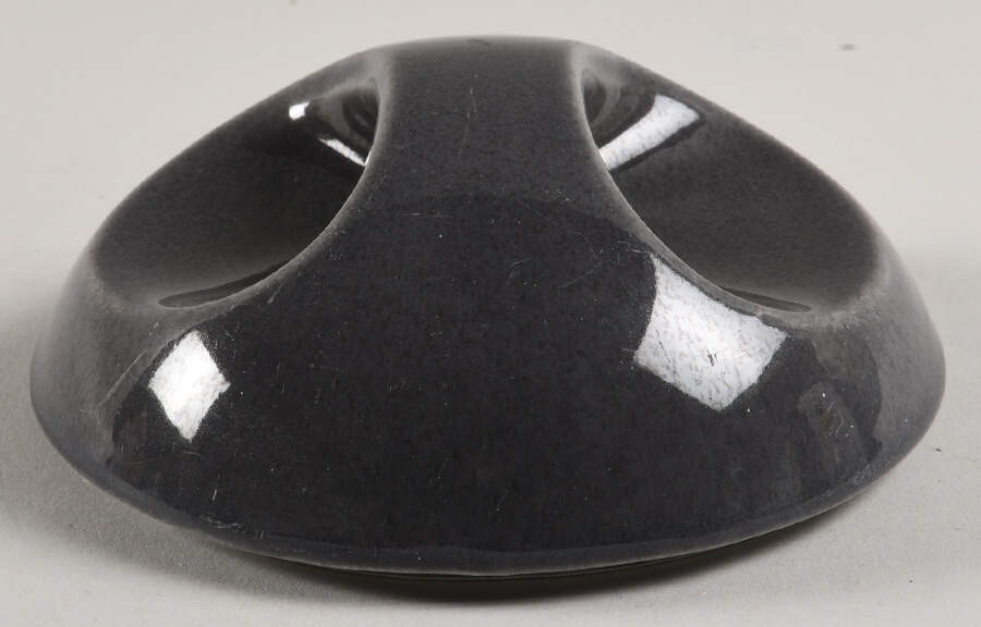 Epicure Charcoal Grey Lid for Individual Casserole by Homer Laughlin -1