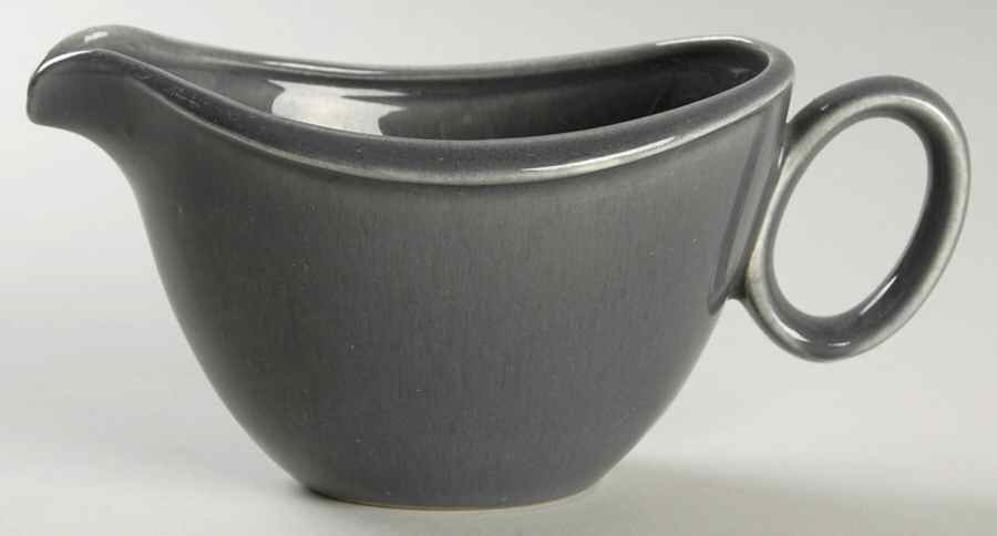 Epicure Charcoal Grey Gravy Boat by Homer Laughlin -1
