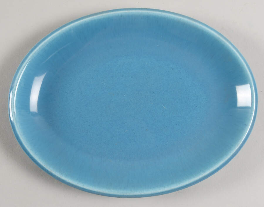 Epicure Turquoise Blue Underplate for Gravy Boat by Homer Laughlin -1
