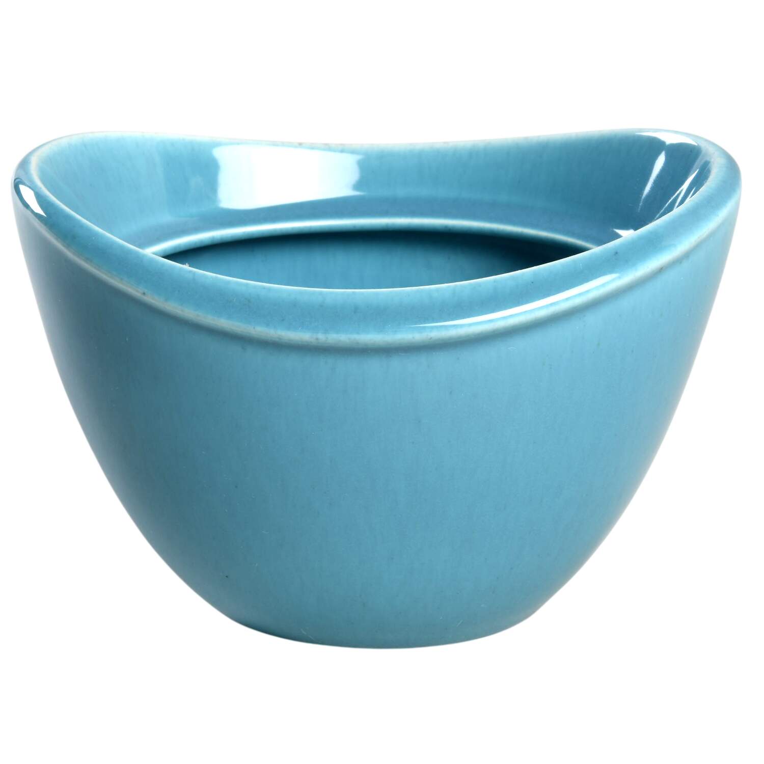 Epicure Turquoise Blue Sugar Bowl No Lid by Homer Laughlin -1