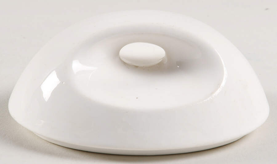 Epicure Snow White Lid for Sugar Bowl by Homer Laughlin -1
