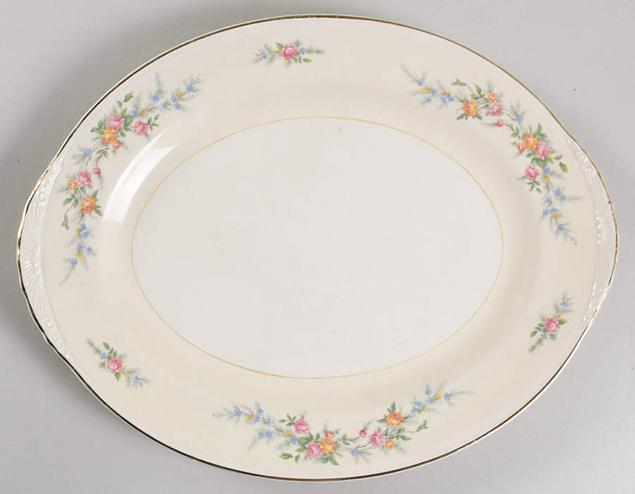 Ferndale 13" Oval Serving Platter by Homer Laughlin -1