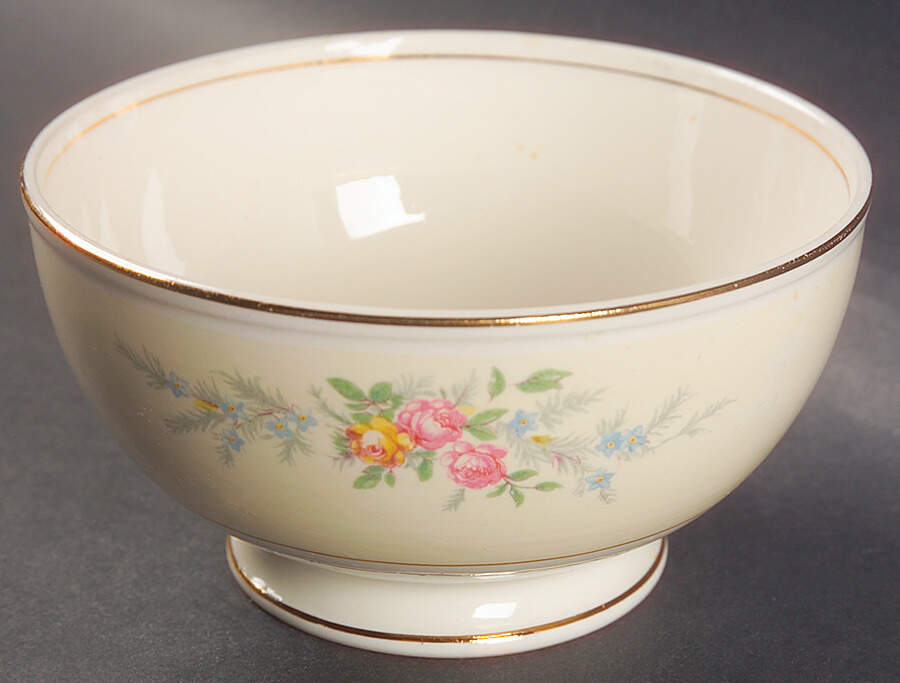Ferndale Cranberry Bowl by Homer Laughlin -1