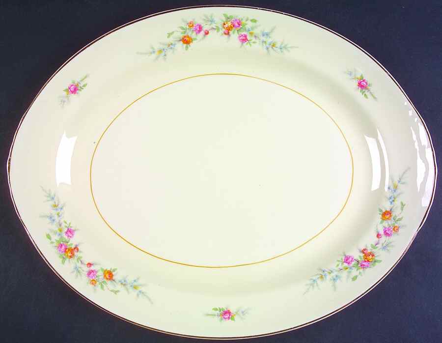 Ferndale 15" Oval Serving Platter by Homer Laughlin -1