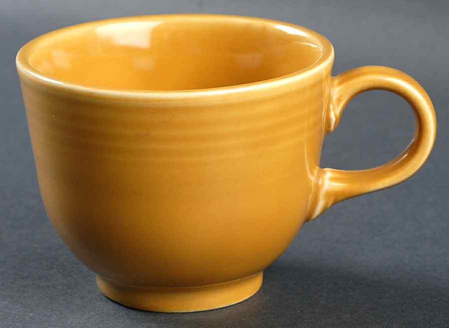 Fiesta Antique Gold (Ironstone) Flat Cup by Homer Laughlin -1