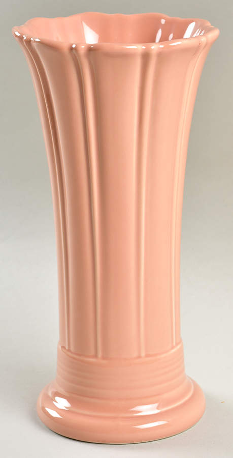 Fiesta Apricot (Intro 1986) 9" Flared Vase by Homer Laughlin -1