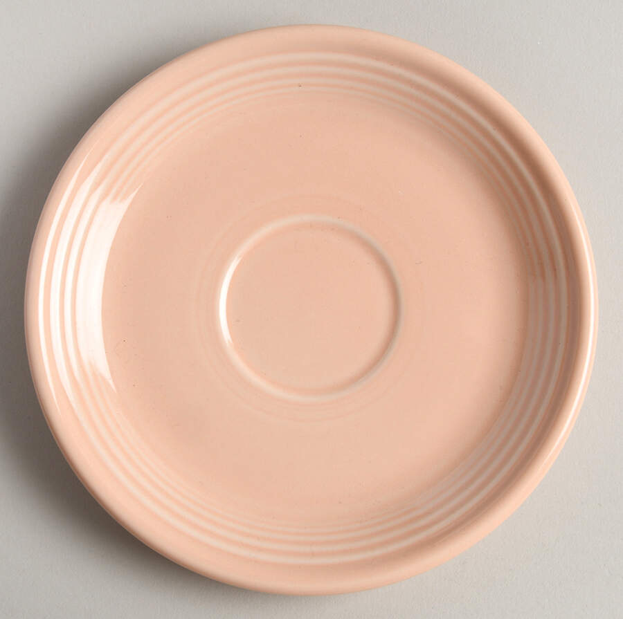 Fiesta Apricot (Intro 1986) Saucer by Homer Laughlin -1