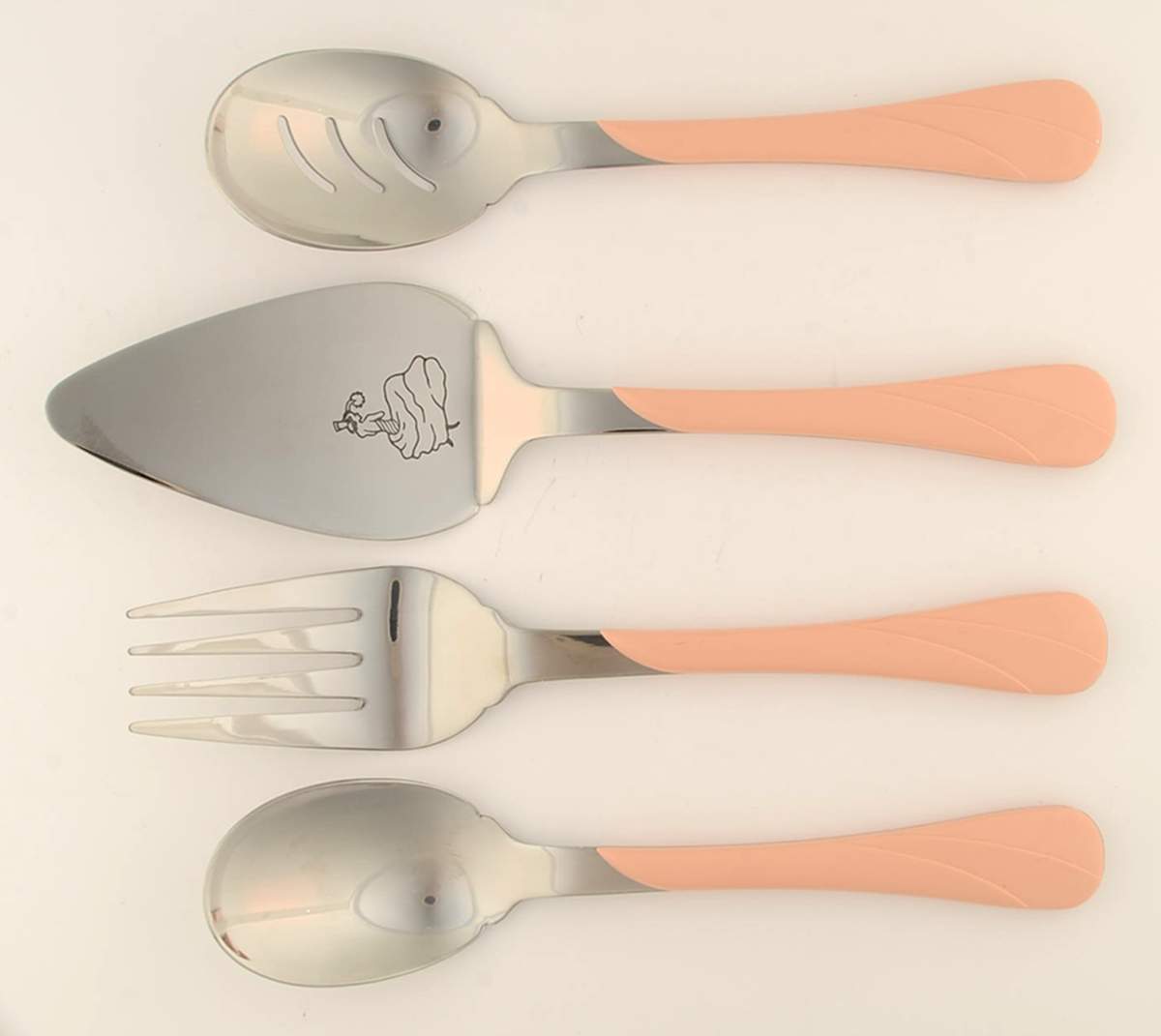 Fiesta Apricot (Intro 1986) (4 Piece) Flatware Hostess Set by Homer Laughlin -1
