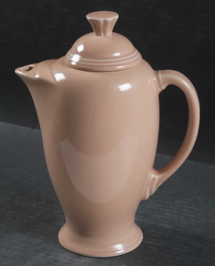 Fiesta Apricot (Intro 1986) Coffee Pot & Lid by Homer Laughlin -1