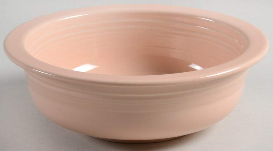 Fiesta Apricot (Intro 1986) 8" Round Vegetable Bowl by Homer Laughlin -1