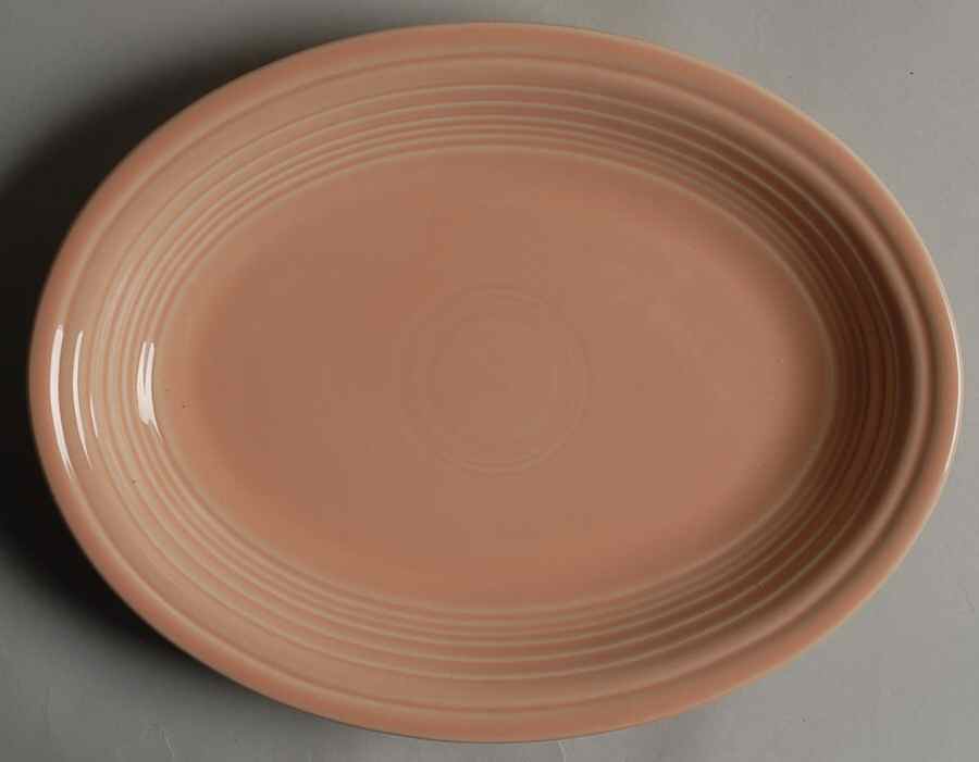 Fiesta Apricot (Intro 1986) 11" Oval Serving Platter by Homer Laughlin -1