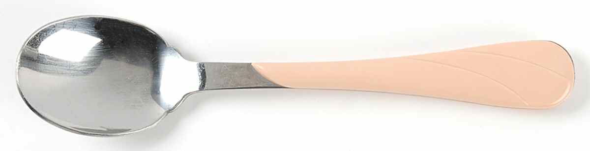 Fiesta Apricot (Intro 1986) Place/Oval Soup Spoon by Homer Laughlin -1