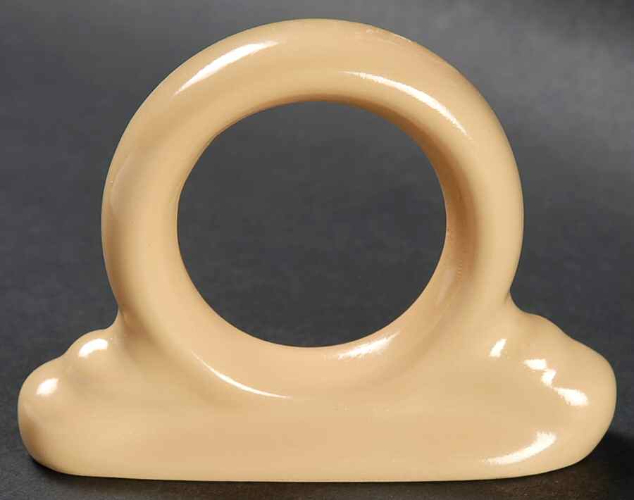 Fiesta Apricot (Intro 1986) Resin Napkin Ring by Homer Laughlin -1