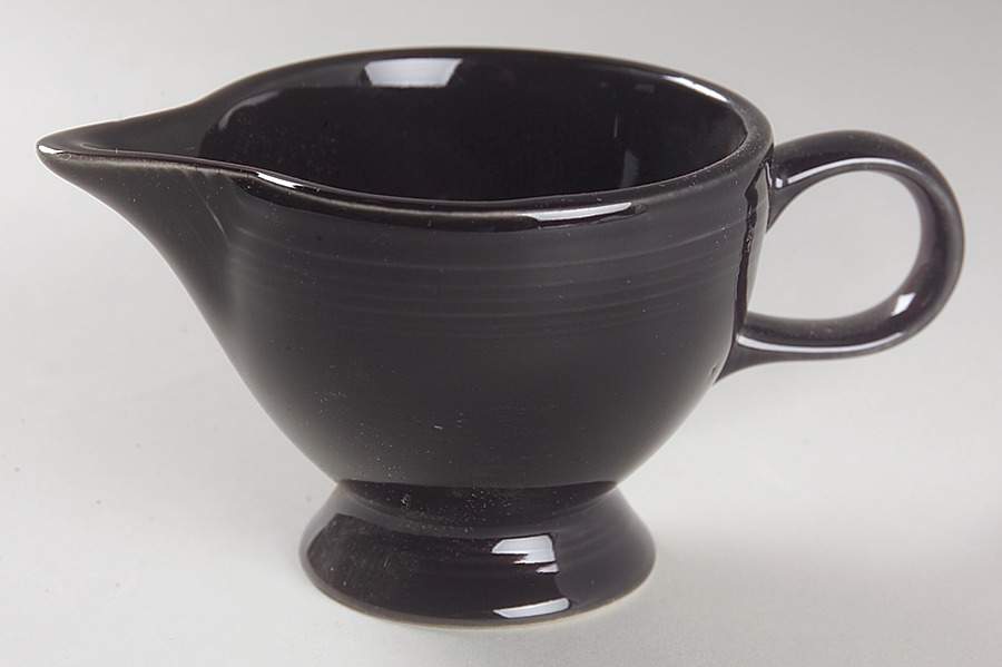 Fiesta Black (Intro 1986) Individual Creamer by Homer Laughlin -1