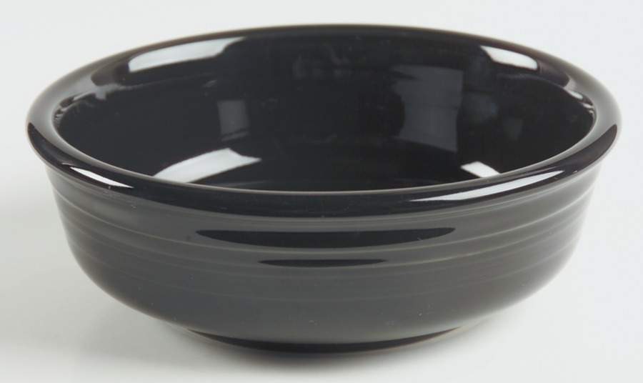 Fiesta Black (Intro 1986) Coupe Cereal Bowl by Homer Laughlin -1