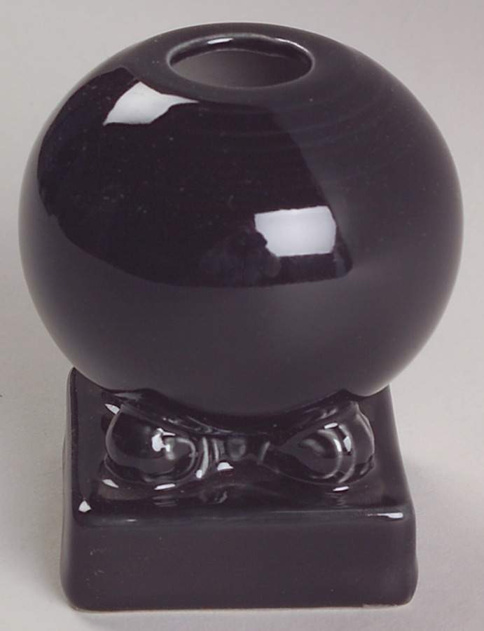 Fiesta Black (Intro 1986) Bulb Candleholder by Homer Laughlin -1