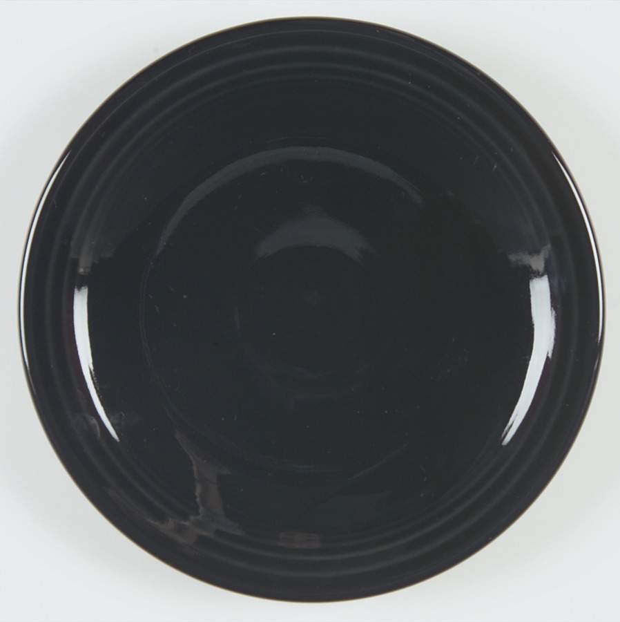 Fiesta Black (Intro 1986) Bread & Butter Plate by Homer Laughlin -1