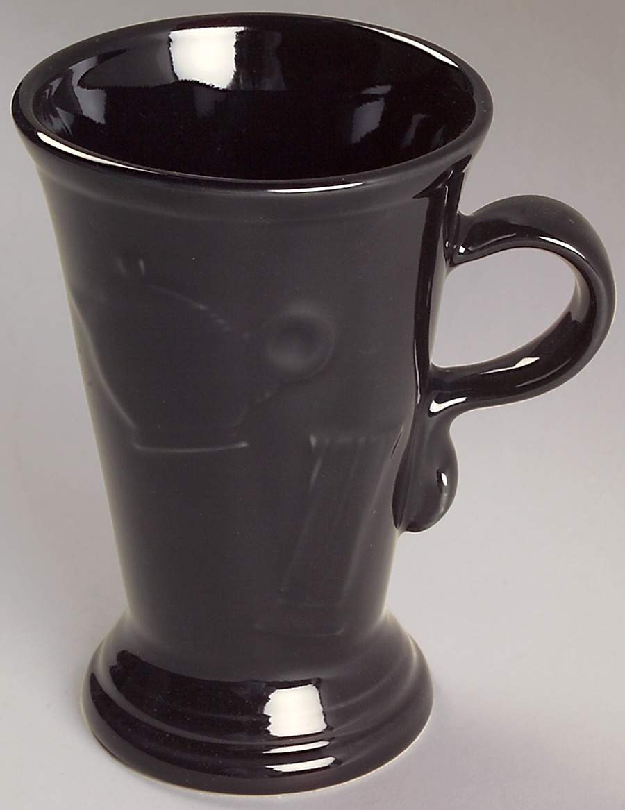 Fiesta Black (Intro 1986) Pedestal Mug by Homer Laughlin -1