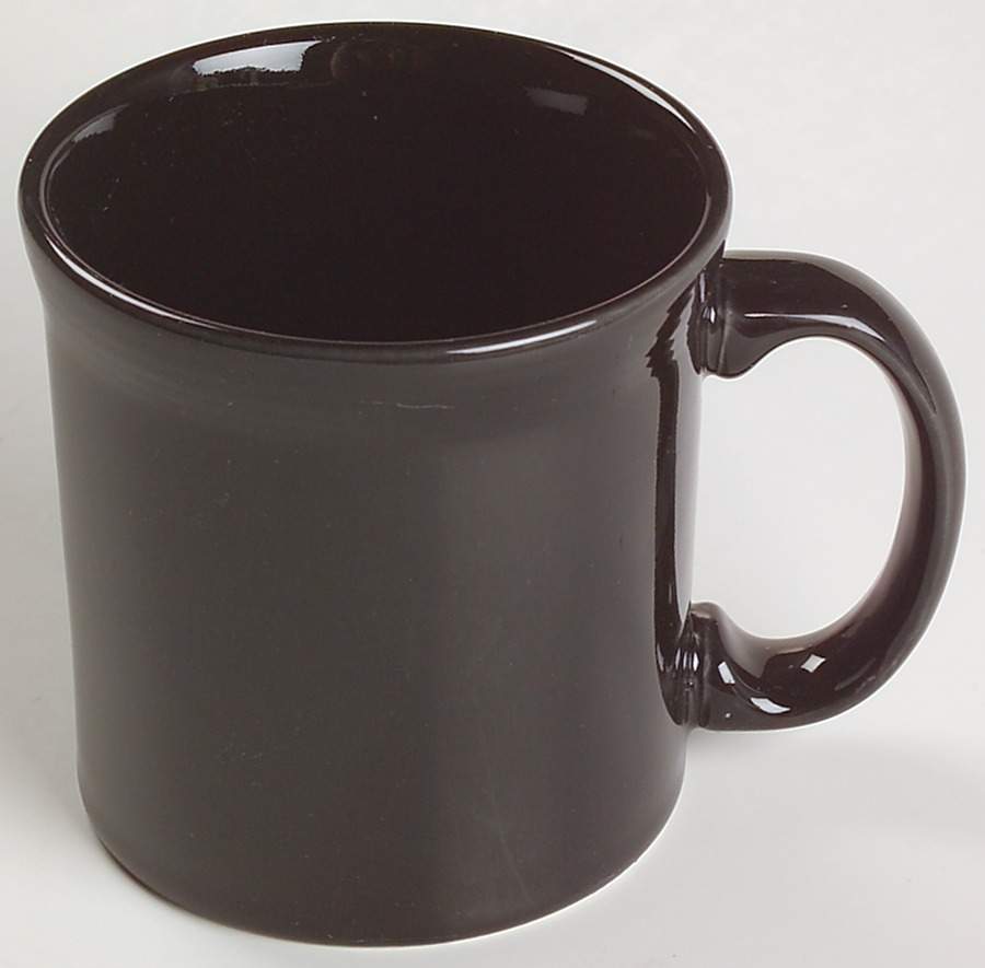 Fiesta Black (Intro 1986) 12 Oz Java Mug by Homer Laughlin -1