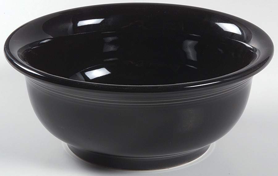 Fiesta Black (Intro 1986) 9" Mixing Bowl by Homer Laughlin -1