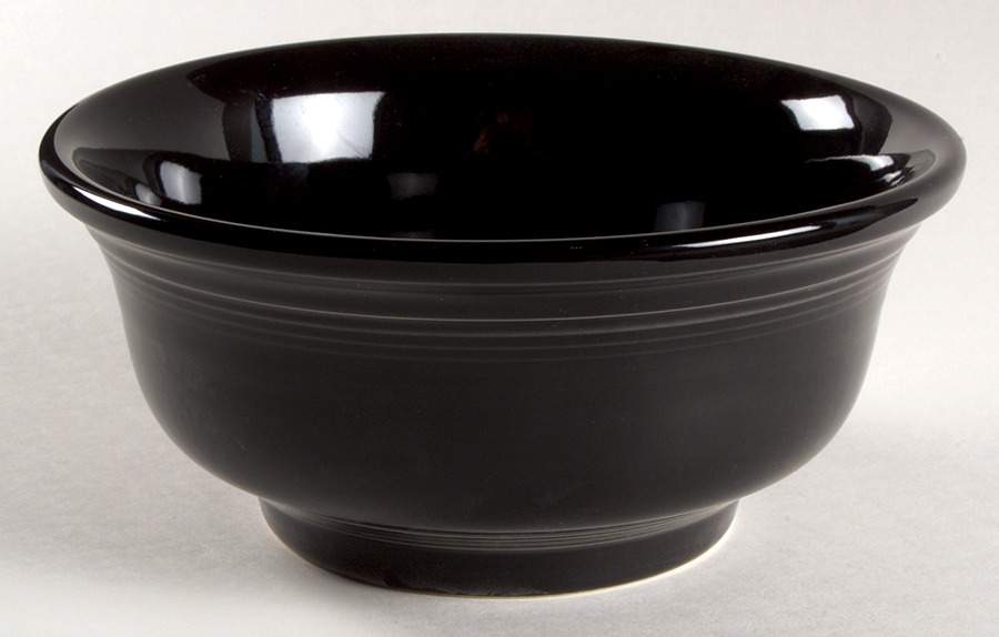 Fiesta Black (Intro 1986) 7" Mixing Bowl by Homer Laughlin -1
