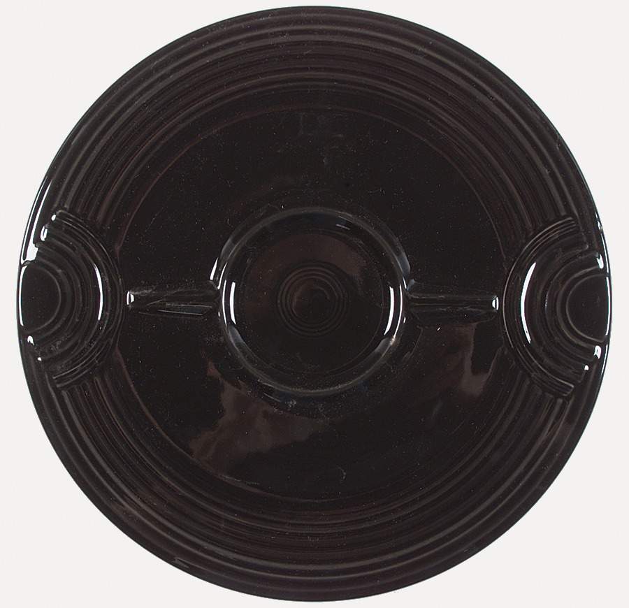 Fiesta Black (Intro 1986) Hostess Tray for Chip and Dip by Homer Laughlin -1