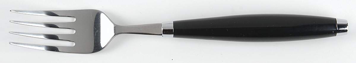 Fiesta Black (Intro 1986) Individual Salad Fork by Homer Laughlin -1